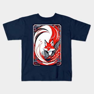 Yokai Fox Spirit Kids T-Shirt